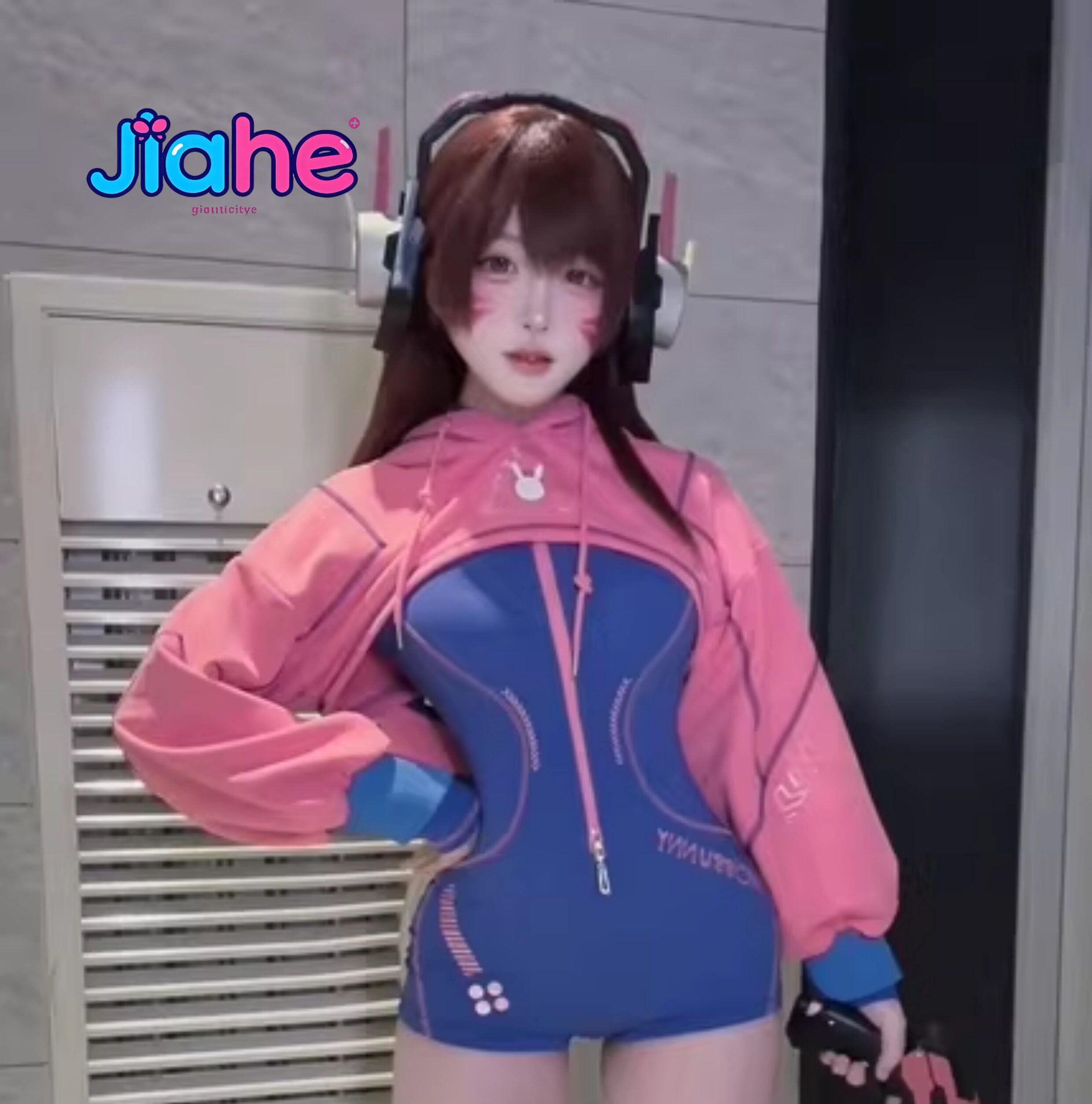 Anime Cosplay Jumpsuit - Tersedia Kostum Cosplay D.Va Overwatch Wanita