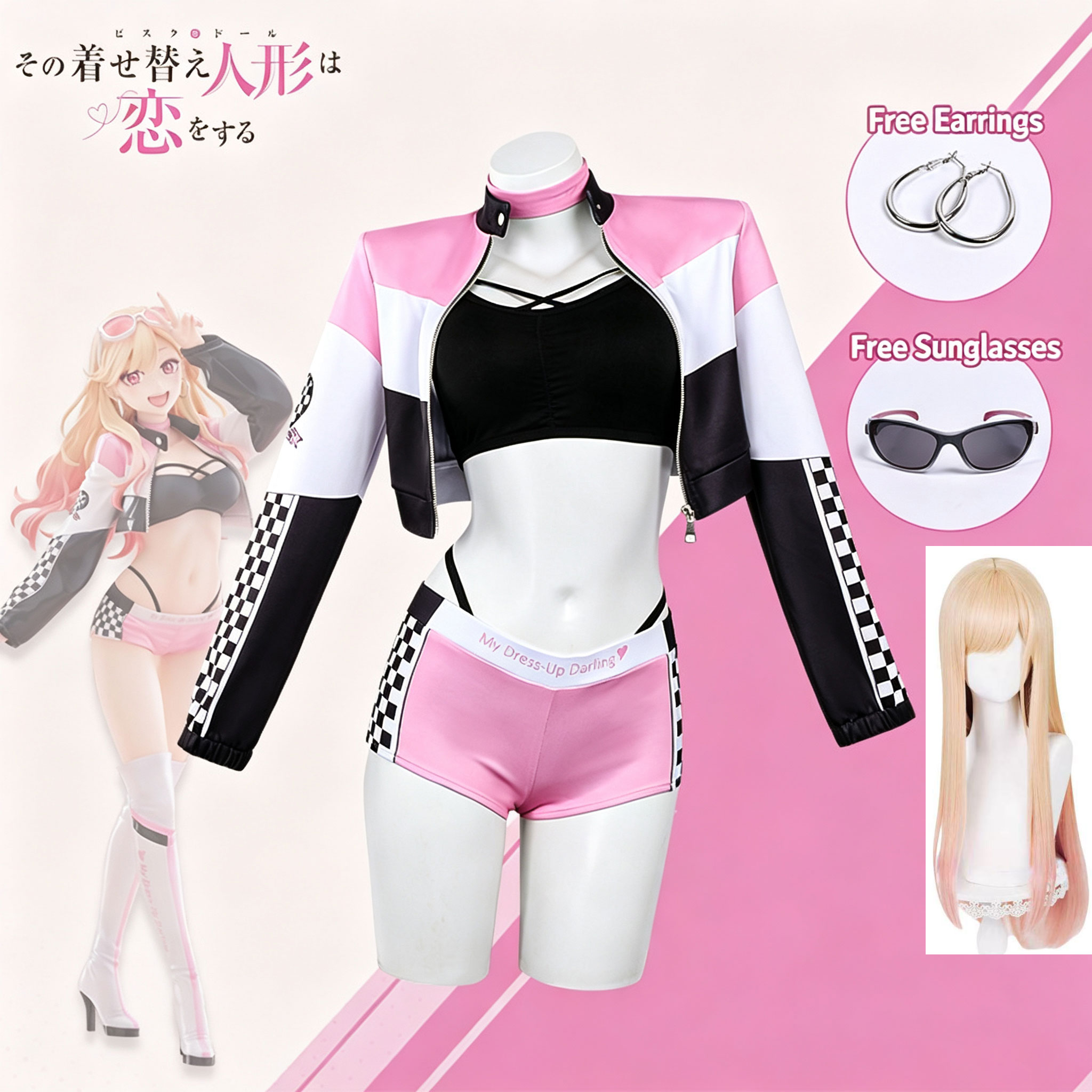 Kostum Anime My Dress Up Darli - Kitagawa Anime Cosplay ulasan dan harga