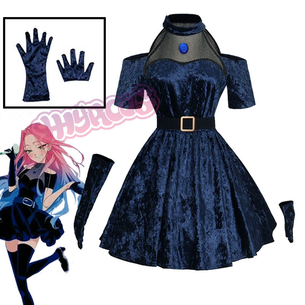 Mizi Cosplay Anime Alien Kostu - Anime Cosplay Blue Hair ulasan dan harga
