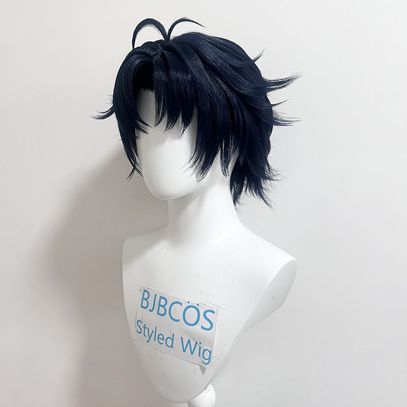 [Wig Bergaya] Wig Cosplay Asab - Anime Cosplay Blue Hair ulasan dan harga